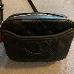 Authentic Tory Burch Fleming small camera bag and wallet.
